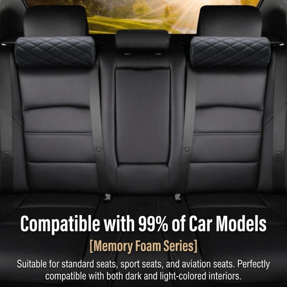 High-Density High‑Resilience Sponge Car Neck Pillow Headrest Pillow Most Car Seats