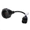 Kabel zasilający Akyga AK-PC-10A IEC C14 CEE 7/4 250V/50Hz 0,15m