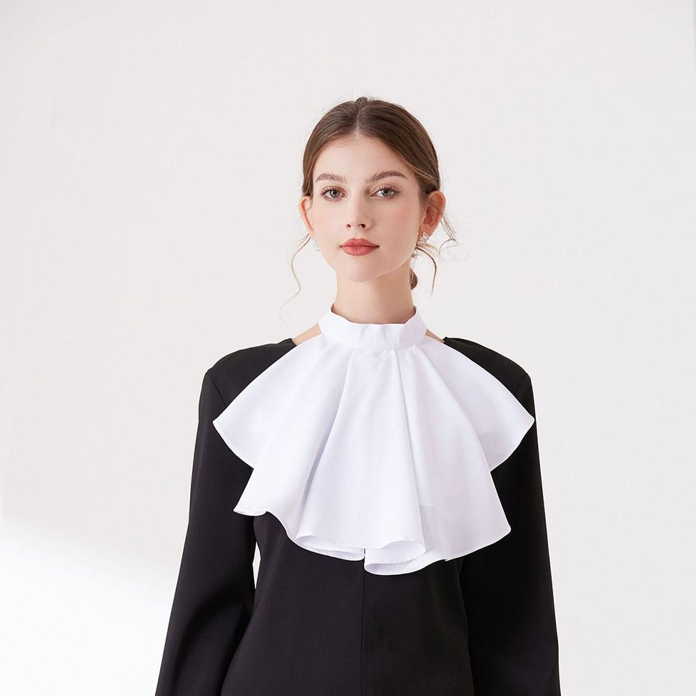 Vintage Elizabethan Neck Ruff Detachable Ruffled Collar Renaissance Collar Cosplay