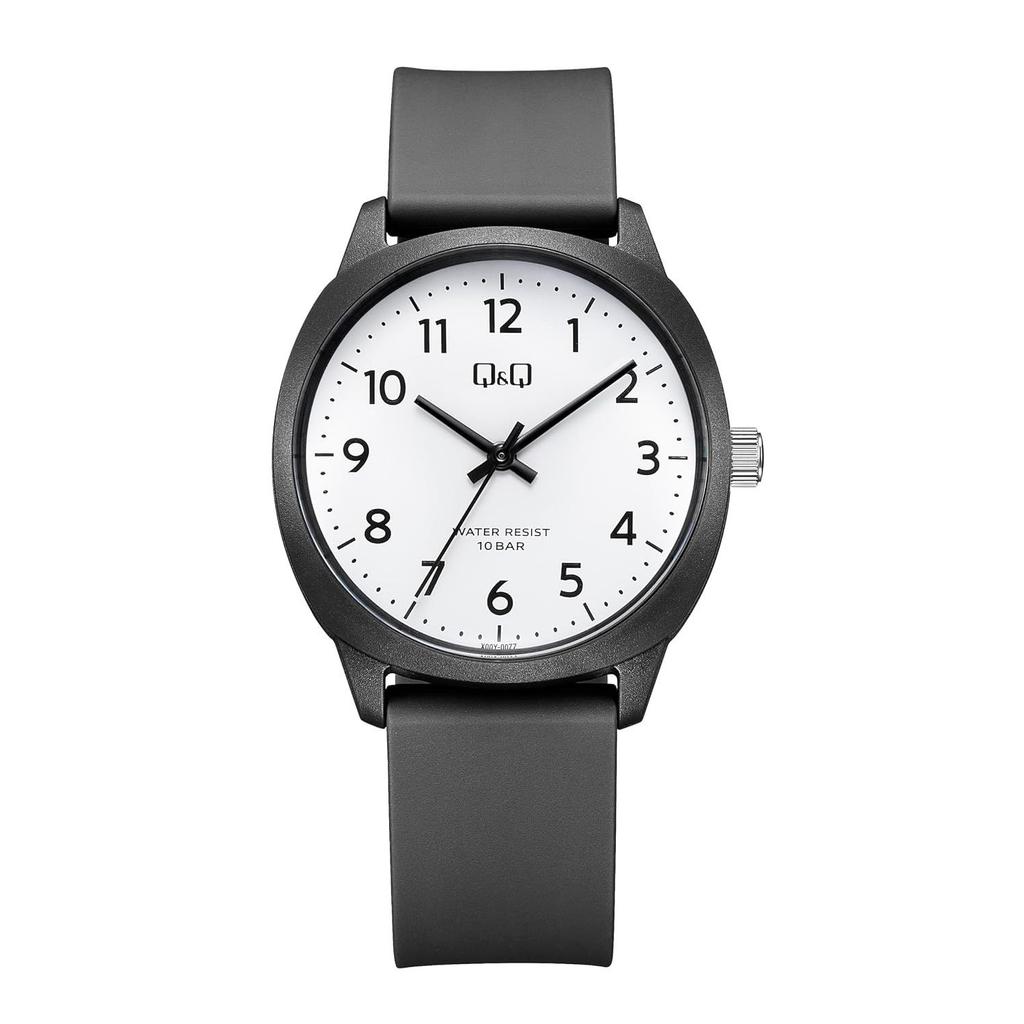 Citizen QQ 10 ATM wasserdicht leicht gut ablesbares Zifferblatt einfach V52A-501VK schwarz