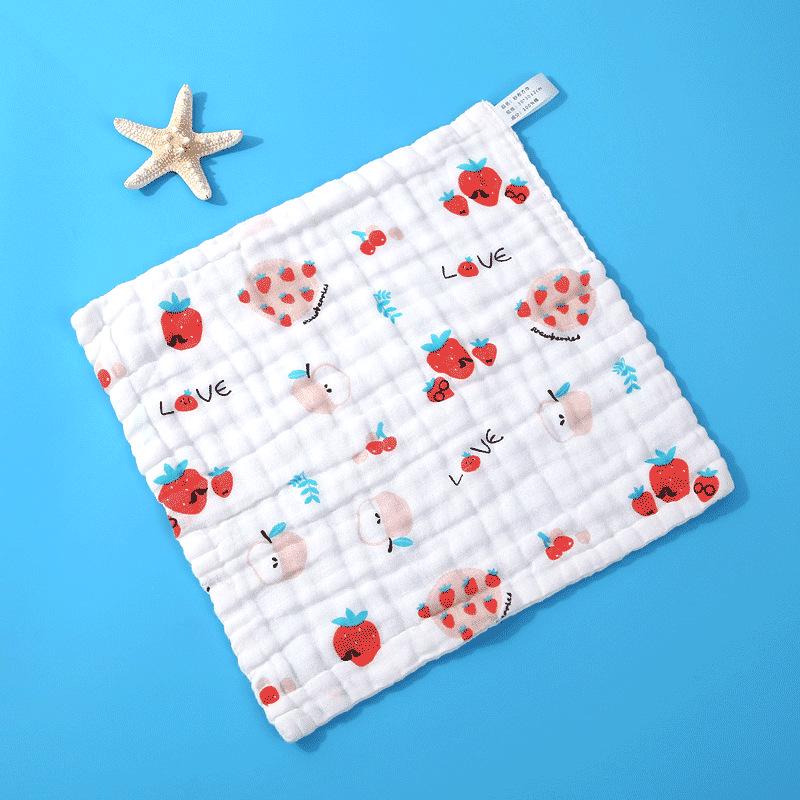 Soft Gauze Baby Washcloth: Absorbent, Multi-Layer, Gentle Towels for Kids 25*25 High Density