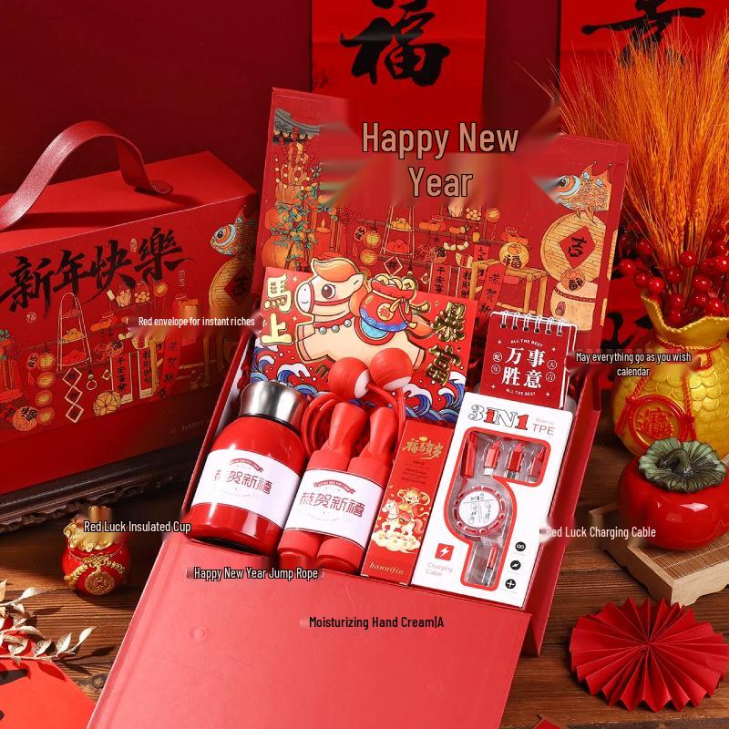 2026 Jahr des Pferdes Firmen-Neujahrs-Souvenir-Geschenk für Mitarbeiter: Individuelles praktisches Frühlingsfest-Souvenir