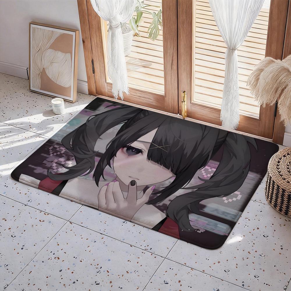 Game N Needy Girl Overdose Floor Mat Eco  Flannel Doormat Non Slip Odorless Indoor Floor Rug Soft Short Plush Home Mat