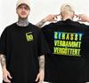 B?hse Onkelz T-shirt Duitse Heavy Metals Wereldtournee Merch Korte Mouw Dames Heren Oversized Y2K T-shirt Hoge Kwaliteit Katoen Kleding