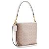 Coach City Bucket 17 Monogram Metal Logo Coated Canvas Bucket Bag Women Bags Sand CT800-IMXDM