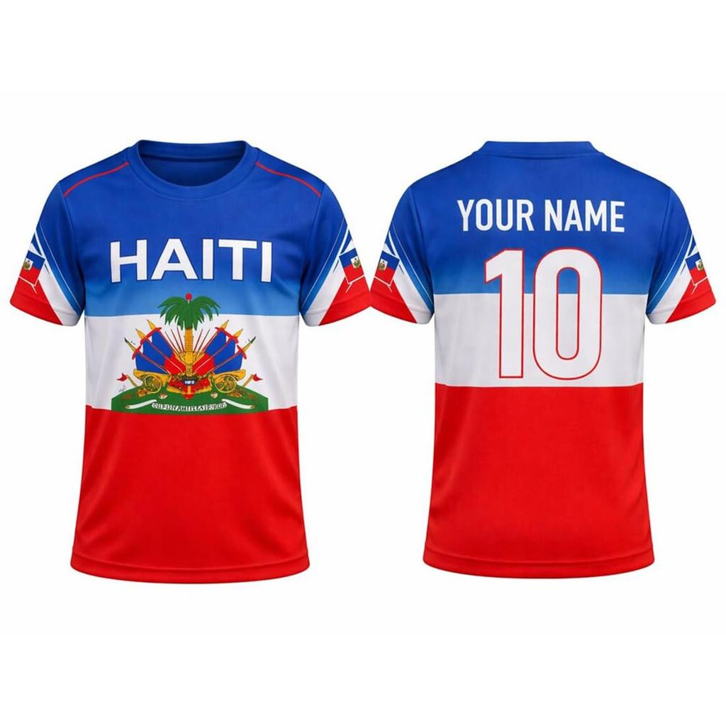 Customizable Soccer Jersey Shirt with Print Short Sleeve Breathable Athletic Top for Sports Training and Events