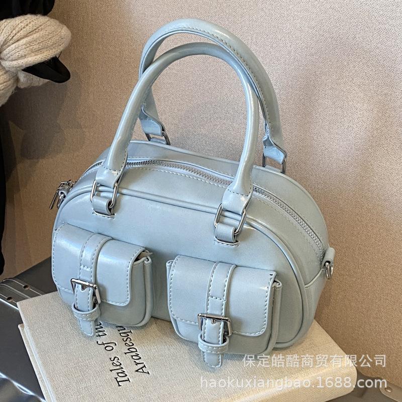 Premium Sense Niche Bag Women 2025 New Spring and Summer Fashion Casual Shoulder Messenger Bag Portable Bowling Bag