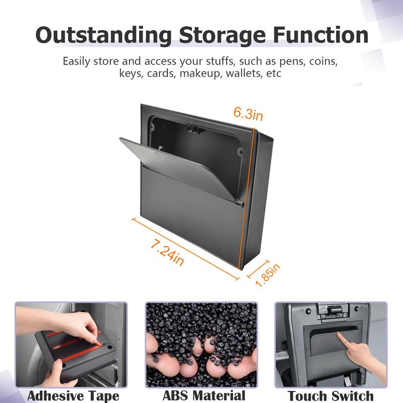 For 2025 Toyota 4Runner Armrest Hidden Box Tray Center Console Organizer Car Hidden Storage Box Interior Car Storage Accessories