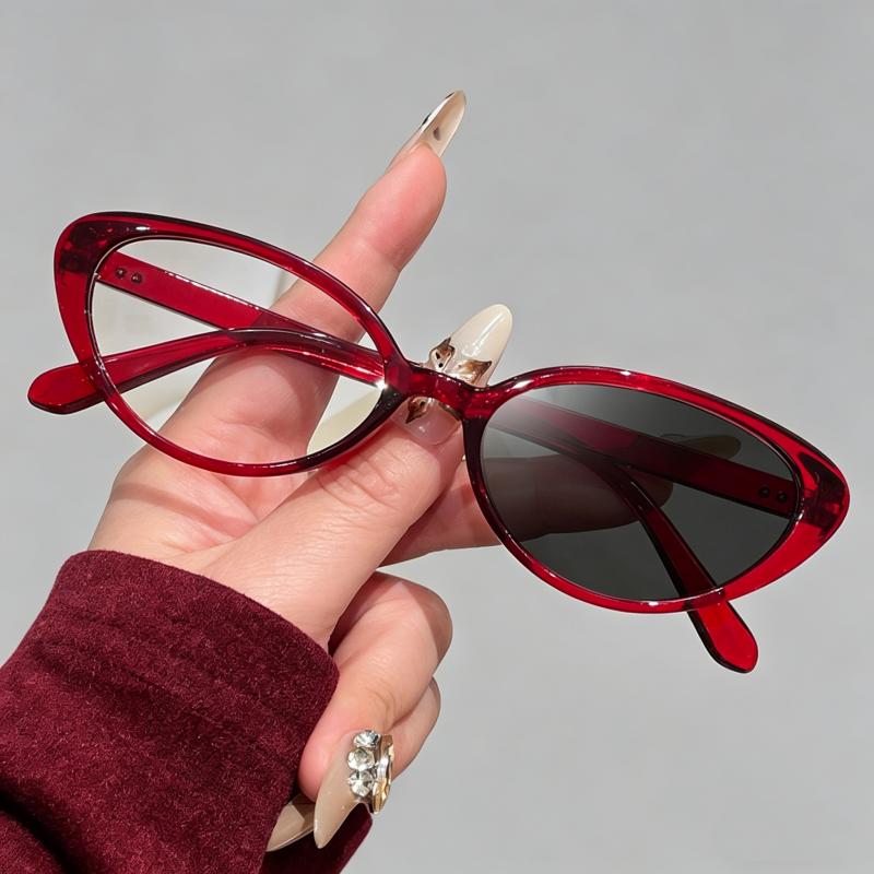New Trendy Photochromic Reading Glasses Women Fashion Cat Eye Frame Presbyopia Eyewear Men Color Changing Far Sight Eyeglasses