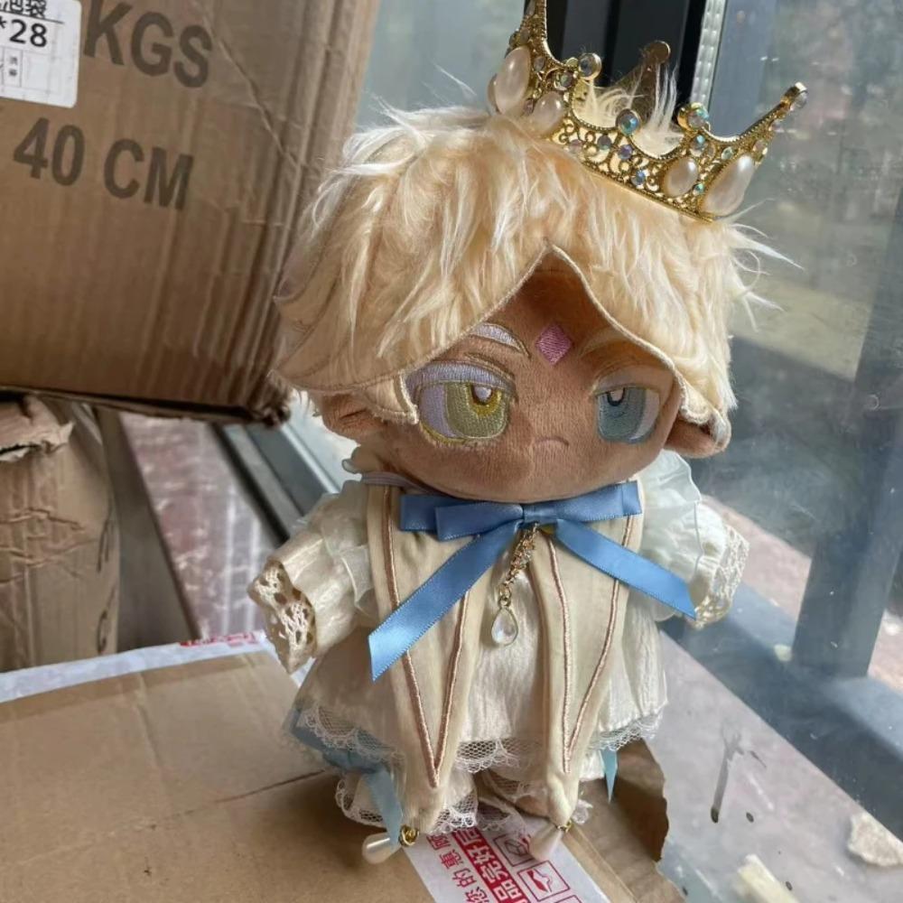 Reine Vanille Keks Plüsch Verkleidung Baumwollpuppe Spielzeug für Kinder 20cm Kuscheltier Keks Run: Königreich Figur Kleidung wechseln Cosplay Geschenk