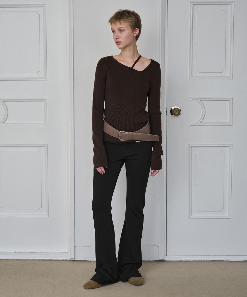Simeteuligpeosenteu Basic Flare Leggings / Black