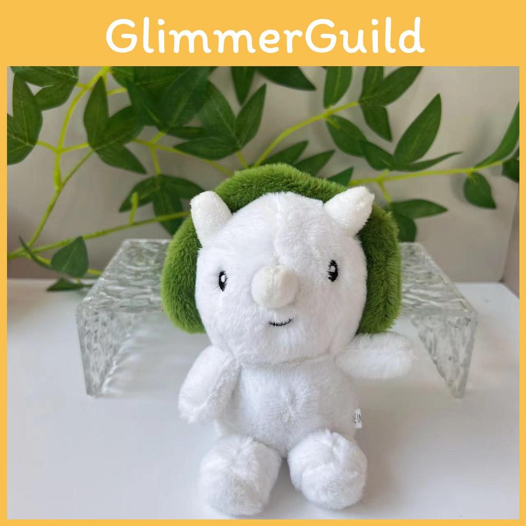 Captivating Plush Triangular Dinosaur Backpack Keychain Fun Accessory For Young Ones