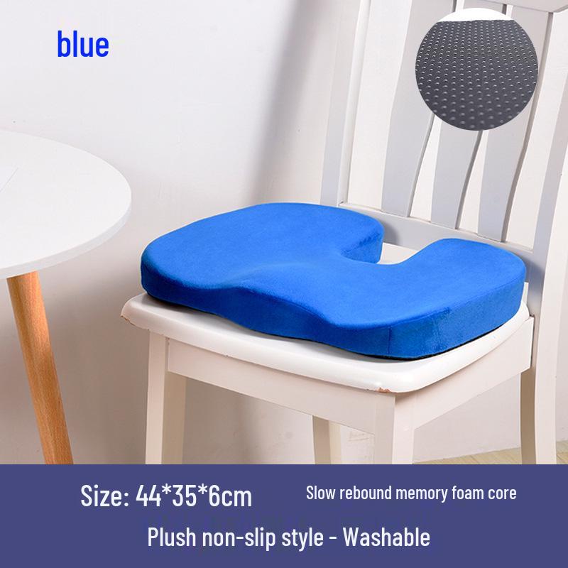 Thickened Memory Foam Seat Cushion for Long Sitting – Ideal for Students, Office Chairs, Dining Chairs, and Hip Protection.