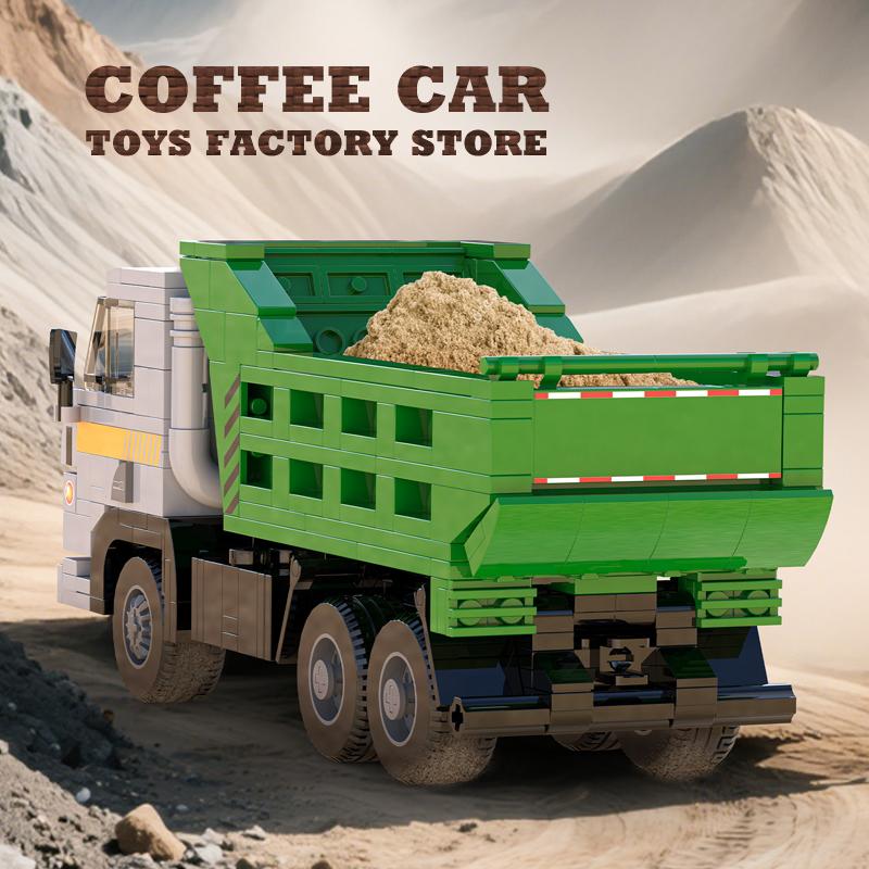 467Pcs Transport Cargo Truck Building Blocks 3D Model City Engineering Cars MOC Bricks Toys Adult Children Gifts DIY Decoration