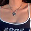 Hip Hop Metal Round Bead Chain Choker Necklace For Women Punk Vintage Fox Noodle Pendant Necklace Fashion Jewelry Party Gifts