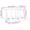 Wall Mounted TV Cabinet White 59.5 x 31 x 30 cm Particleboard