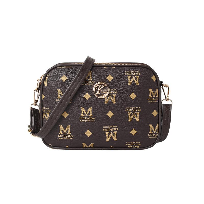 Mom's Mobile Phone Bag, Women's Single-shoulder Bag, Multi-layer Printed Round, Lightweight and Versatile Small Round Bag, Women's Crossbody Bag