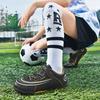 Classmate children's football shoes 2025 autumn and winter new Velcro broken nail sneakers boys and girls students professional training shoes