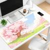 Kawaii Sakura Hase Groß Erweitertes Gaming-Mauspad Rutschfeste Schreibtischoberfläche Kirschblüten-Druck Für Gaming und Büroarbeitsplatz