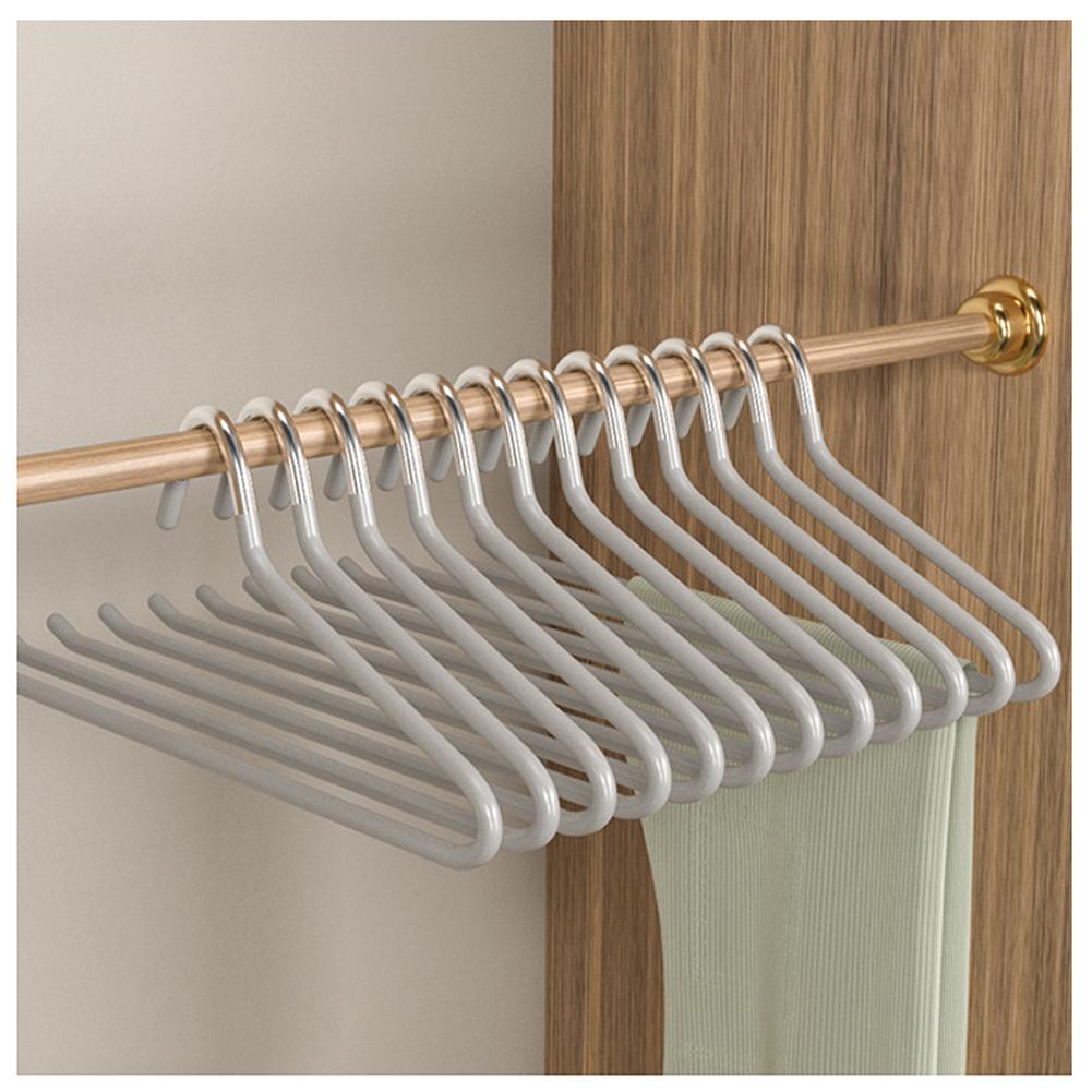10pcs Coat Hanger Non-slip Trouser Hanger Pull Telescopic Z-shaped Open Clothes Hanger Clothing Organizer For Home Closet