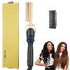 Dual Voltage Ceramic Pressing Comb - 450°F Fast Heating Straightening Comb 2-in-1 Hair Curler and Straightener Hot Comb