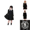 Wednesday Addams School Uniform Girls Kids Dress Cosplay Halloween Xmas Party