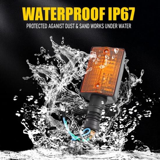 Turn Signal Lights Indicator Amber For Yamaha XT350 XT600 XT550 XT250 FZ750 EOA