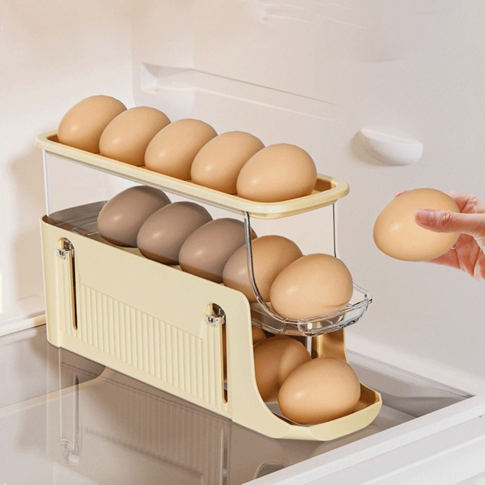 Removable Rolling Eggs Storage Tray Holds 17 Eggs Egg Holder Refrigerator Egg Holder  Kitchen