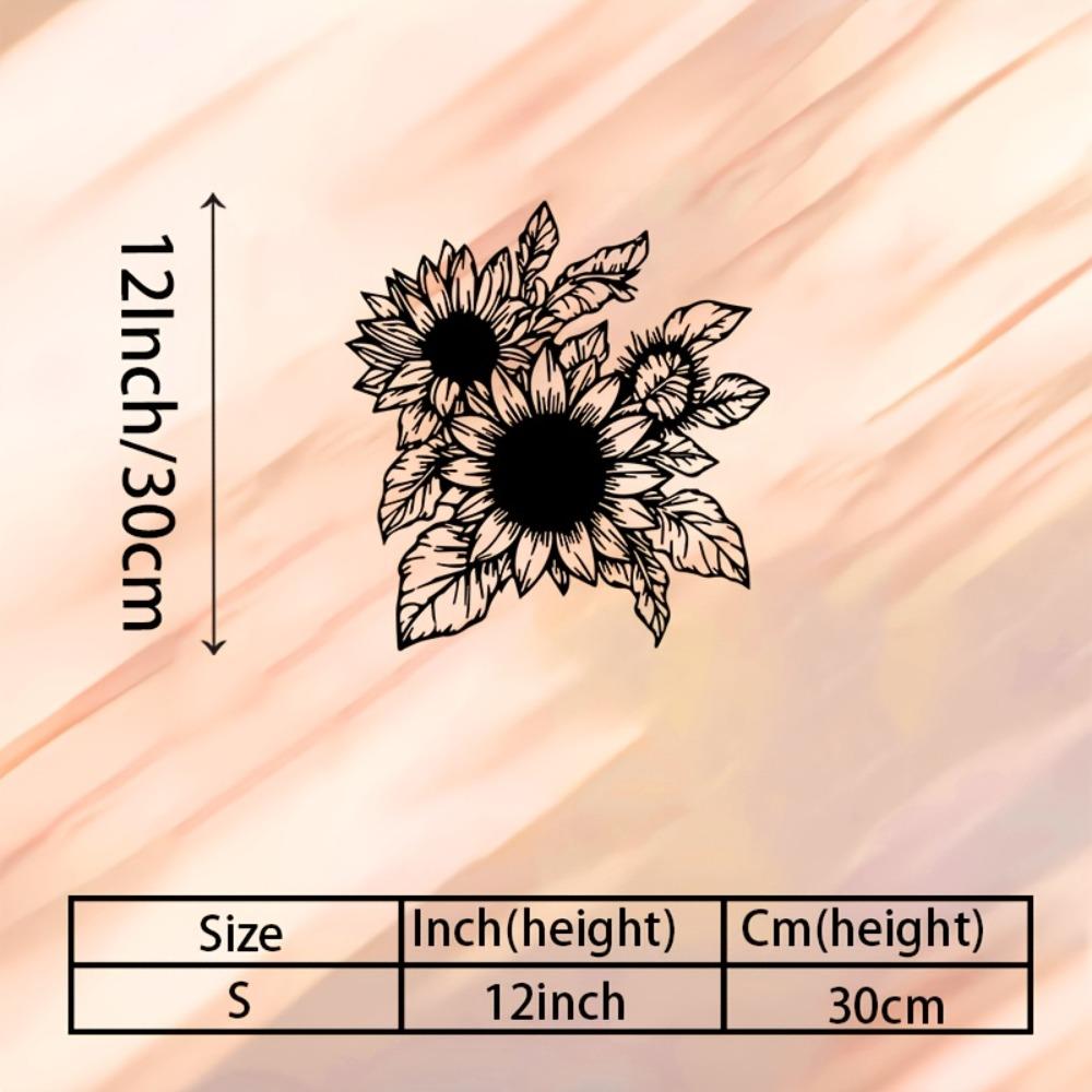 

Vintage Sunflower Metal Wall Art, Patio Home Outdoor Decor, Thanksgiving Gift for Floral Lovers, Rustic Farmhouse Charm S/30CM/12Inch