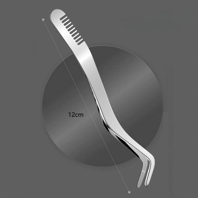 Stainless Steel Strap Comb Grafting Wearing False Eyelashes Auxiliary Forceps Eyelash Curler Wearing Tight Beauty Tool