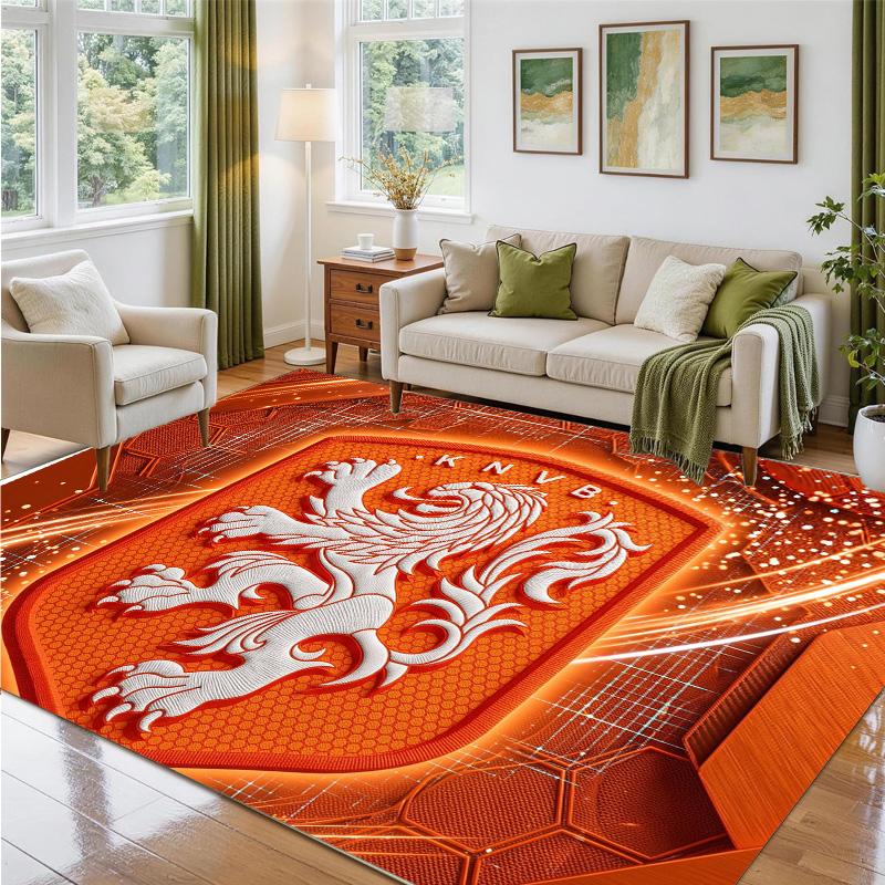 Aston Villa Football Design Crystal Velvet Rug Soft Decorative Mat for Bedroom Entrance