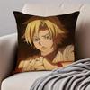 Mystical Japanese Anime Y-Yomi No Tsukai Cushion Cover Pillowcase Anti-Dustmite Invisible Zipper Short Plush Sofa Cushion