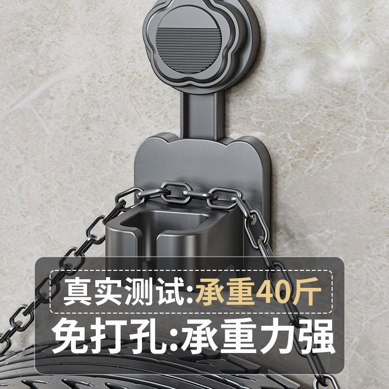 New non-punching wall-mounted household hair dryer rack, bathroom, bathroom, electric wind blowing storage bracket