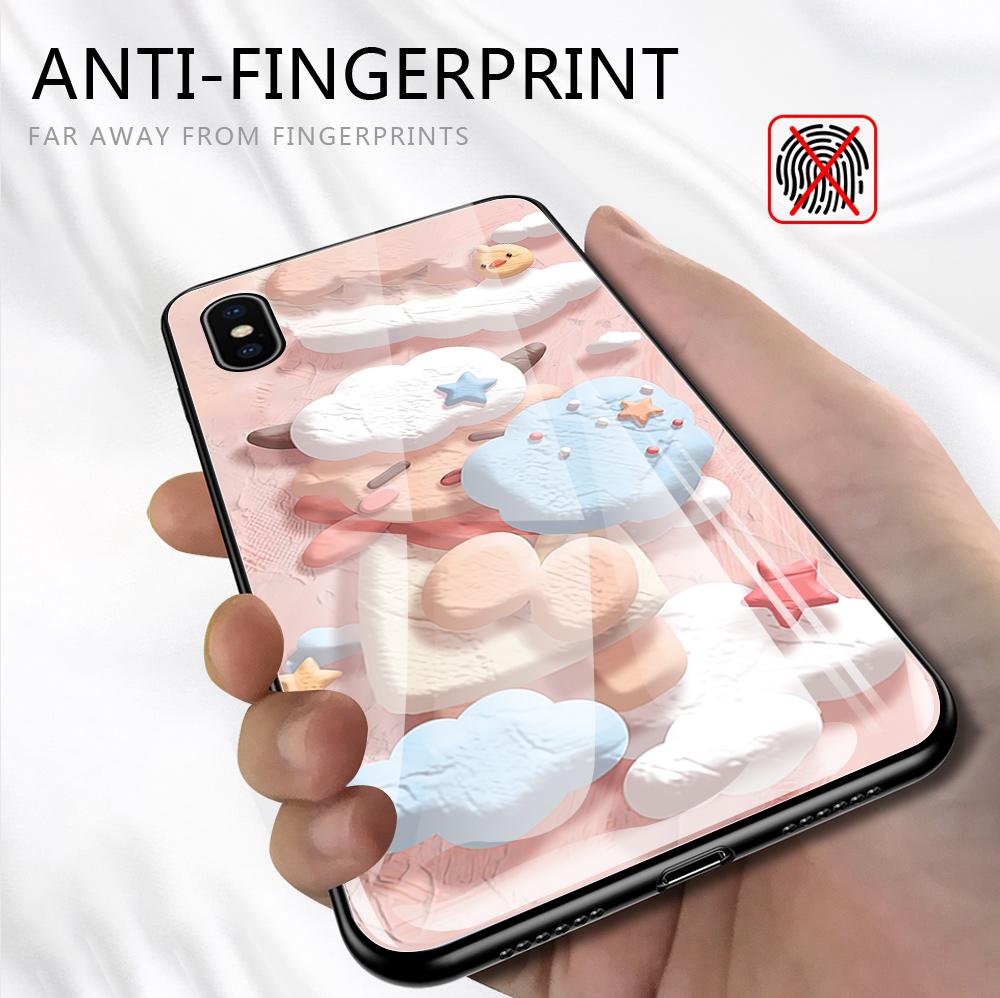 Tempered Glass Phone Case For Samsung A12 A16 A32 A53 S20FE S23 S25 Honor20 X6A 90Lite 9X Huawei Y9Prime2019 P30Lite Soft Edge Shockproof Smooth Shell