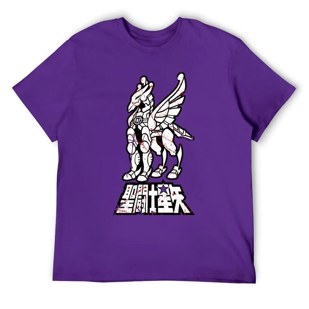 Campaña de camisetas de Saint Seiya de Pegaso de los Caballeros del Zodiaco, camisetas novedosas, concurso de actividades para nerds, talla europea.