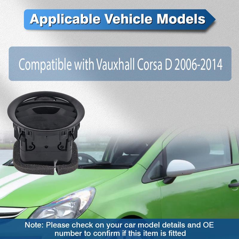 Dashboard Air Vent Heater Air Vent Grille Cover for Vauxhall Corsa D 2006 2007 2008 2009 2010 2011 2012 2013 2014 13203702