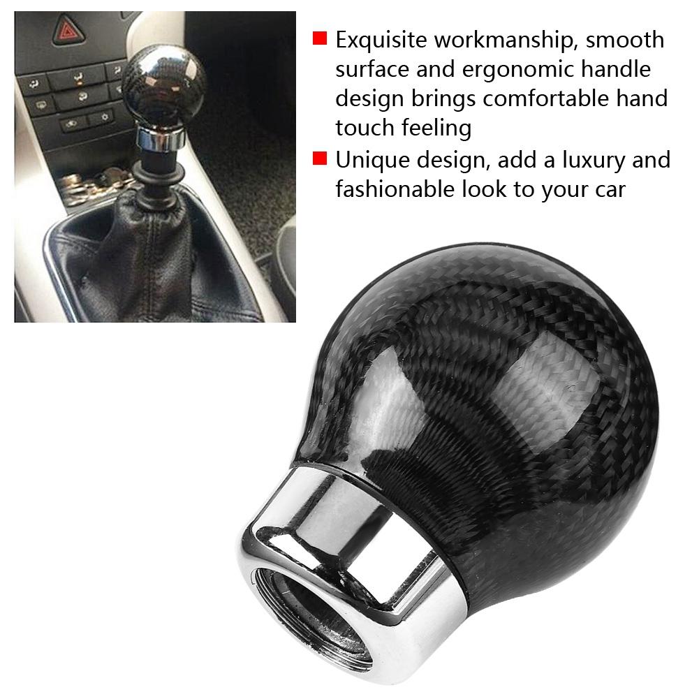 Car Modified Universal Gear Head   True Carbon Fiber Gear Shift Knob   Carbonized Gear Lever