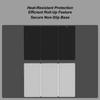 Drying Mat Silicone Non-Slip Tray Easy Clean Kitchen Dish Drying Mat For Home Countertop Bathroom Sink Bar Refrigerator Mugs