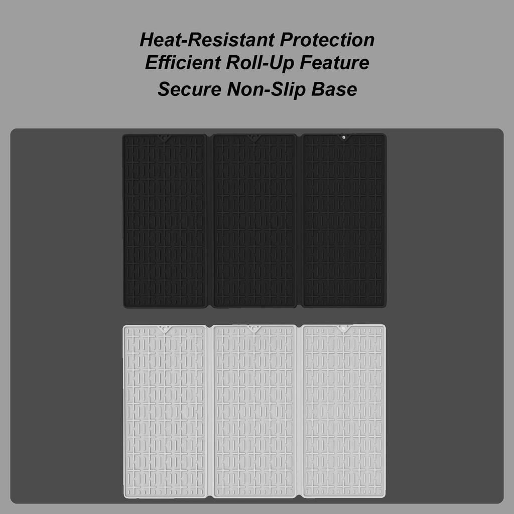 Drying Mat Silicone Non-Slip Tray Easy Clean Kitchen Dish Drying Mat For Home Countertop Bathroom Sink Bar Refrigerator Mugs