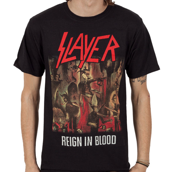 Slayer Band Graphic Cotton T-shirt Unisex Summer Short Sleeve Fashion Brand Tee Luxury Casual Vintage Retro Top