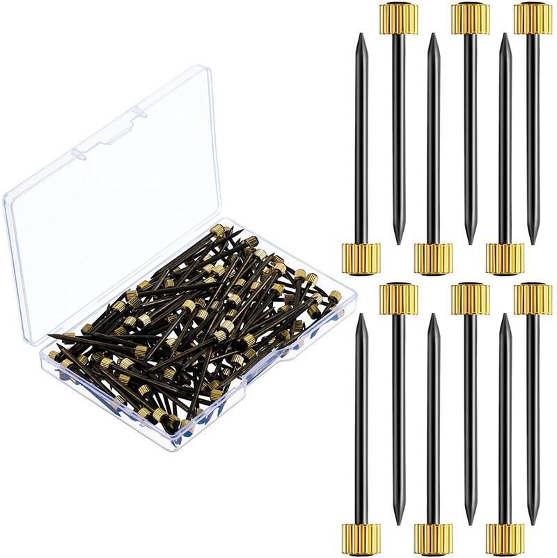 20PC Brass Head Nails Wall Decorative Nail For Hanging Pictures Frame Kit Hardware Tool Photo Hook Hangers