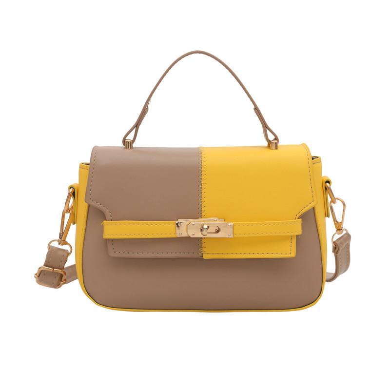 Retro Elegant Handheld Shoulder Bagwith Stitch Detailing For Casual Outings