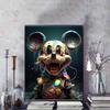 Diamond Puzzle Wasteland Theme Black Mickey Mouse 5D DIY Pearl Diamond Embroidery Cross Stitch Home  Wedding Decorations