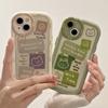Capa protetora antichoque de coelho com urso de desenho animado para iPhone 13 Pro Max 14 12 11 Silicone macio transparente capa traseira de telefone