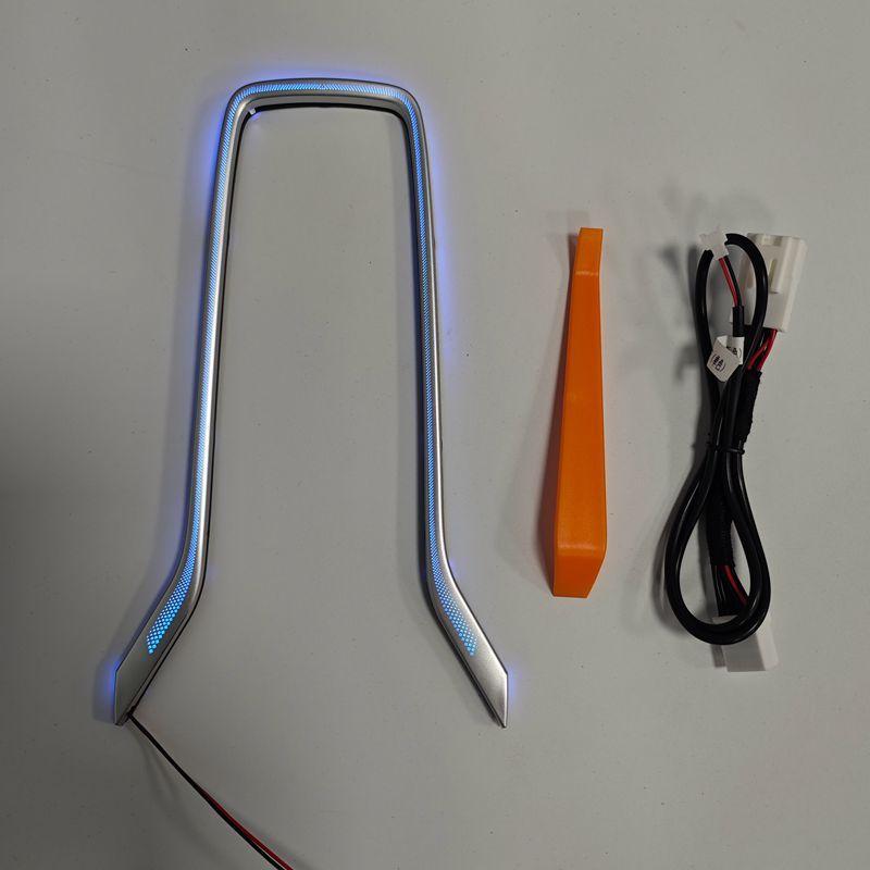 Car LED Central Cup Holder Atmosphere Ambient Light Interior Decorative Lamp For Toyota Corolla CROSS /Altis -2024