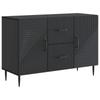 Sideboard Black 89 X 34.5 X 60 Cm Particleboard