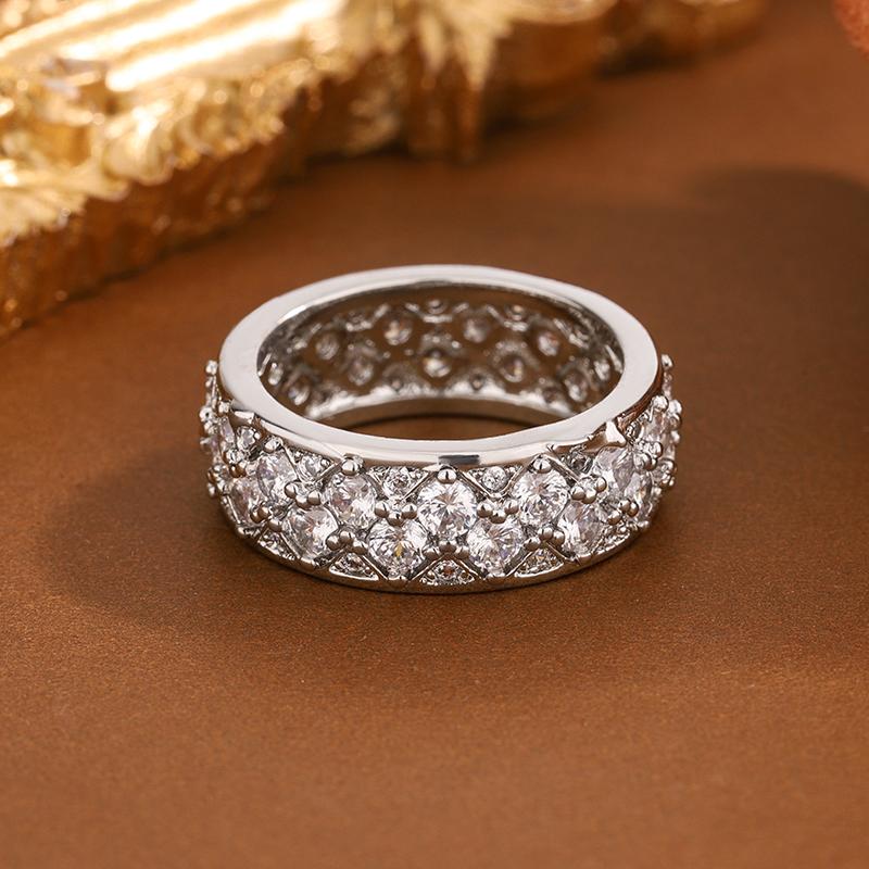 Luxury 925 Sterling Silver Ring - Full CZ Diamond, Sparkling High-End Jewelry | Ideal Gift for Women | Hot Sale 2026