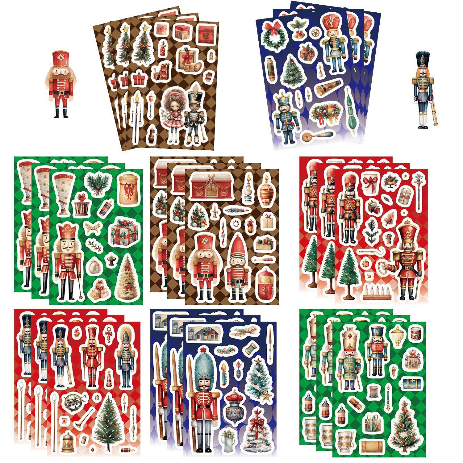 

8 Наклеек Щелкунчик Сделай сам Ручной аккаунт Маленькая карточка Украшение чехла для мобильного телефона Корейский Инс