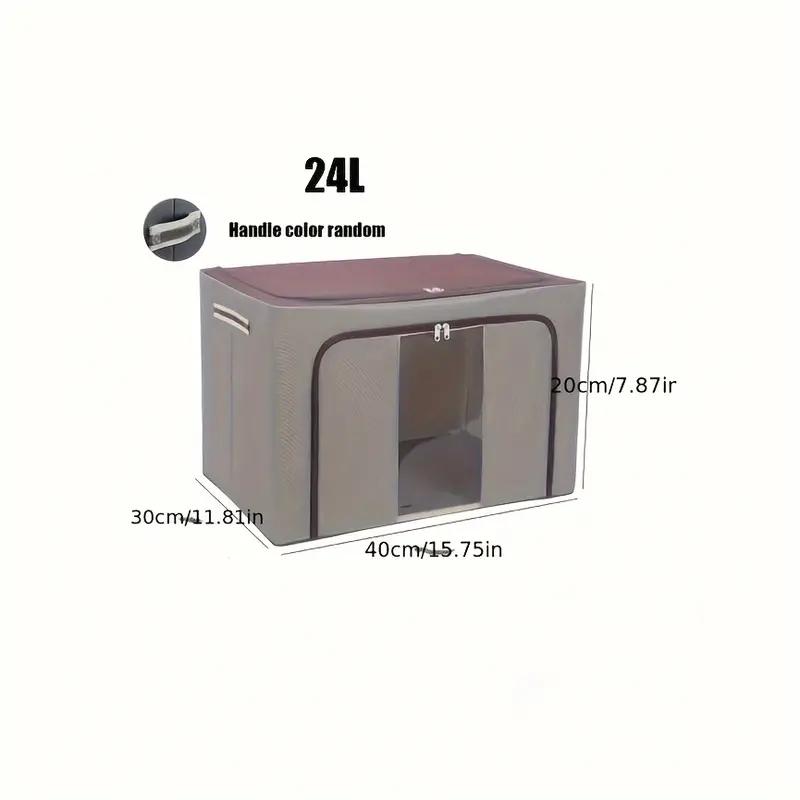 

Большая вместительная коробка для хранения одежды, складная пылезащитная коробка из ткани Оксфорд с застежкой-молнией, органайзер для одежды, предметы домашнего обихода