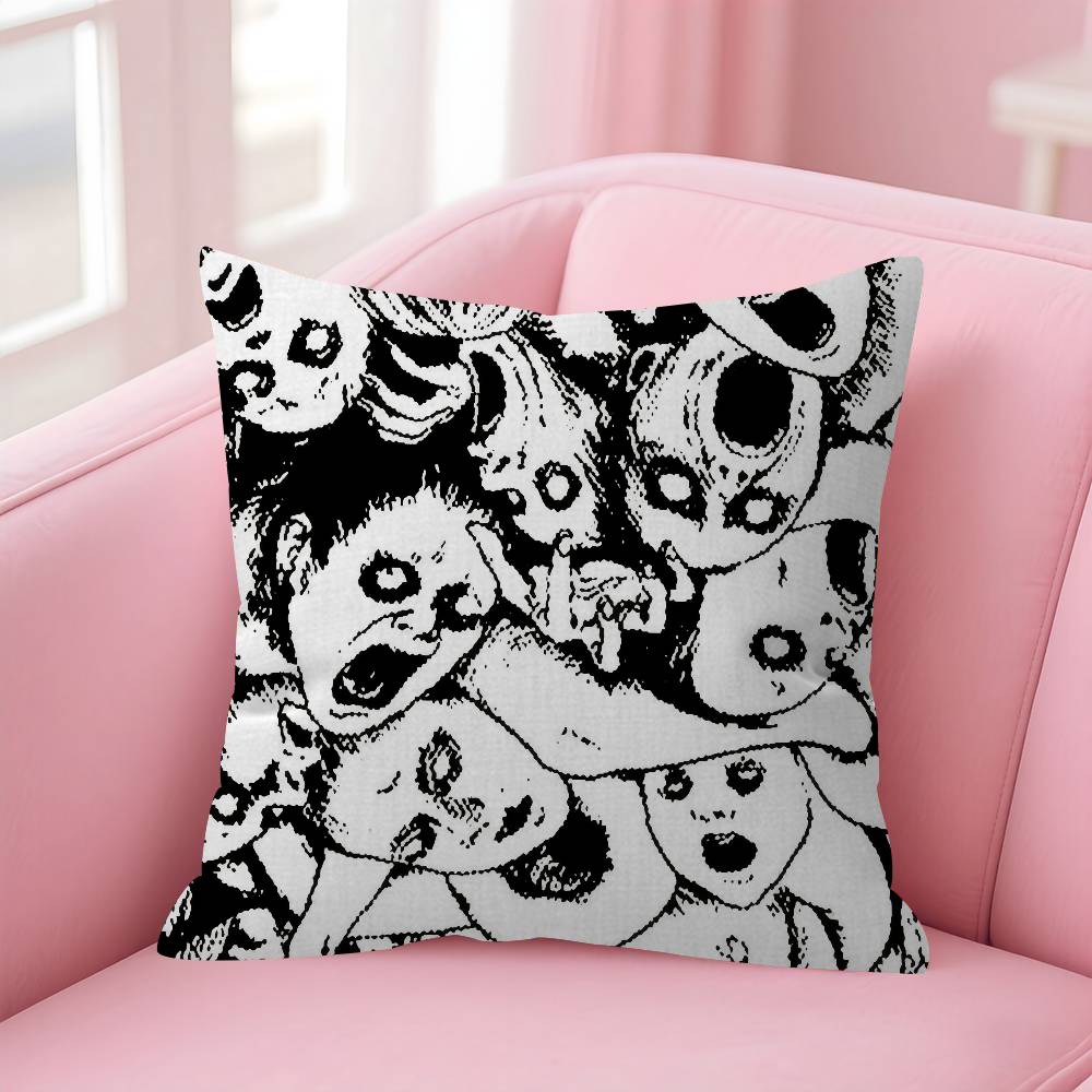 Japan Anime JJunji Horror Ito Pillowcases Home Bedding Decorative Pillow Cover Wedding Super Soft Pillow Case